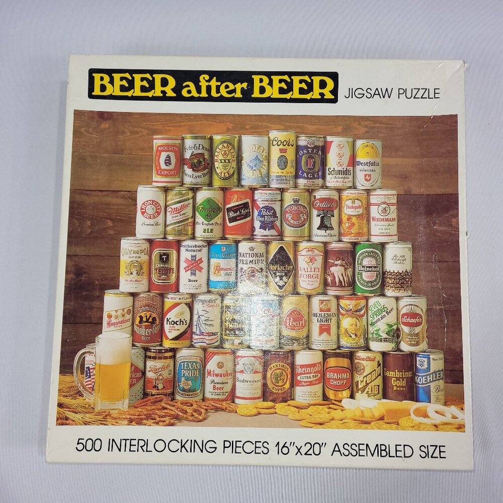 Nordevco Beer After Beer 1978 Vintage 500 Piece Jigsaw Puzzle